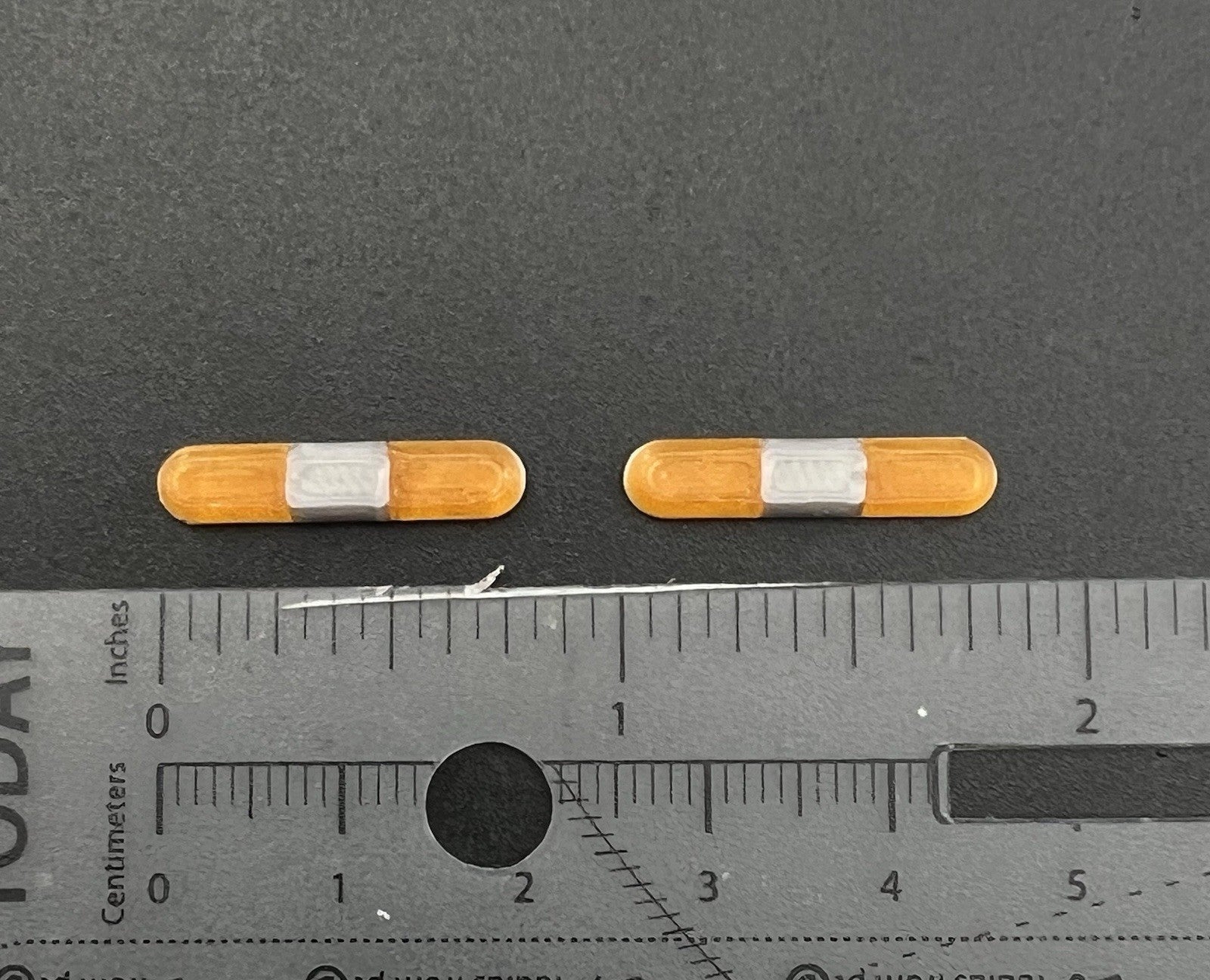 2 Pack 1/64 80H 90H 8000 Lightbar Amber Yellow Security Work Tow Truck1