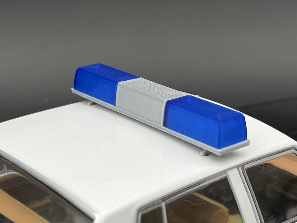 1/18 Blue Federal Signal Twinsonic Lightbar Police Sheriff State Highway Patrol5