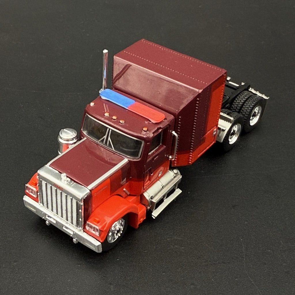 4 Pack 1/87 HO Scale Blue Red LED Style Long Whelen Lightbar Police 87068