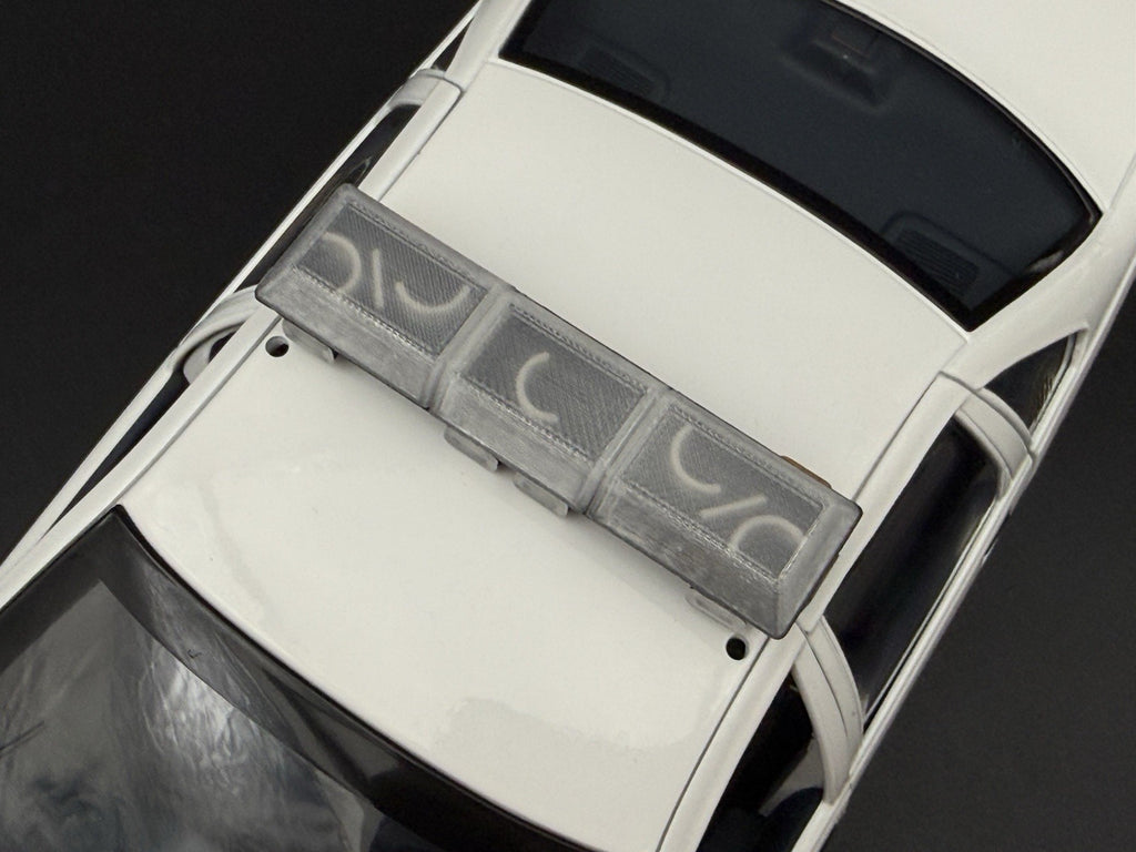1/18 Scale Model Clear Streethawk Lightbar Police 1859ClearC2