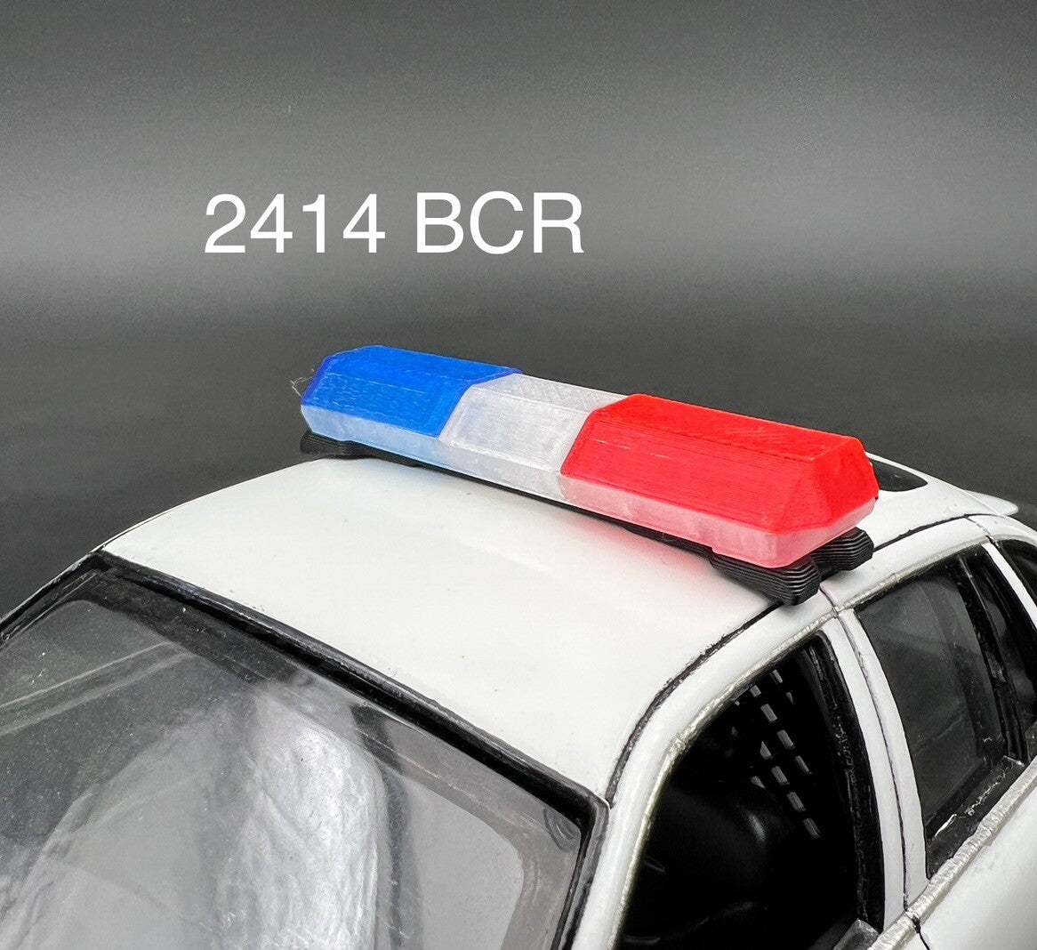 1/24 25 Scale Blue Clear Red Code 3 MX7000 Lightbar LAPD LASD Sheriff Police0