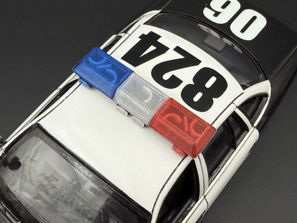 1/24 25 Scale Blue Red Clear Streethawk Lightbar Police 24642