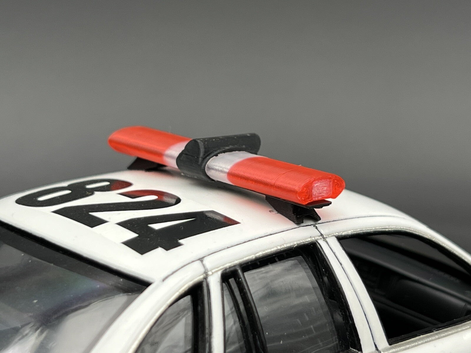 1/24 25 LED Ready Jetsonic Lightbar Red Clear Sheriff Highway Patrol Police Fire12