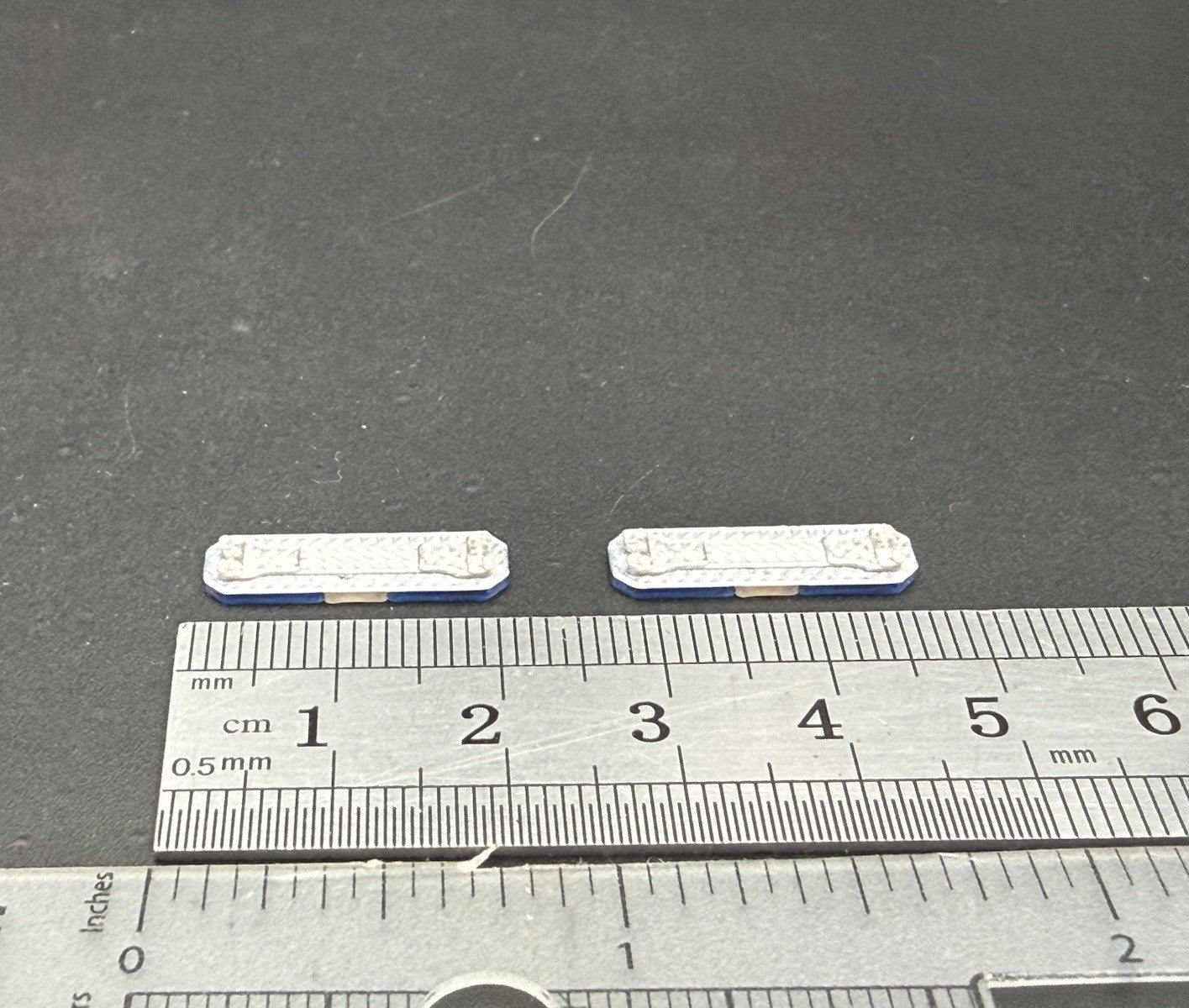 2 Pack 1/64 Scale Model Blue Clear Code 3 Defender Lightbar Police 6408BC1