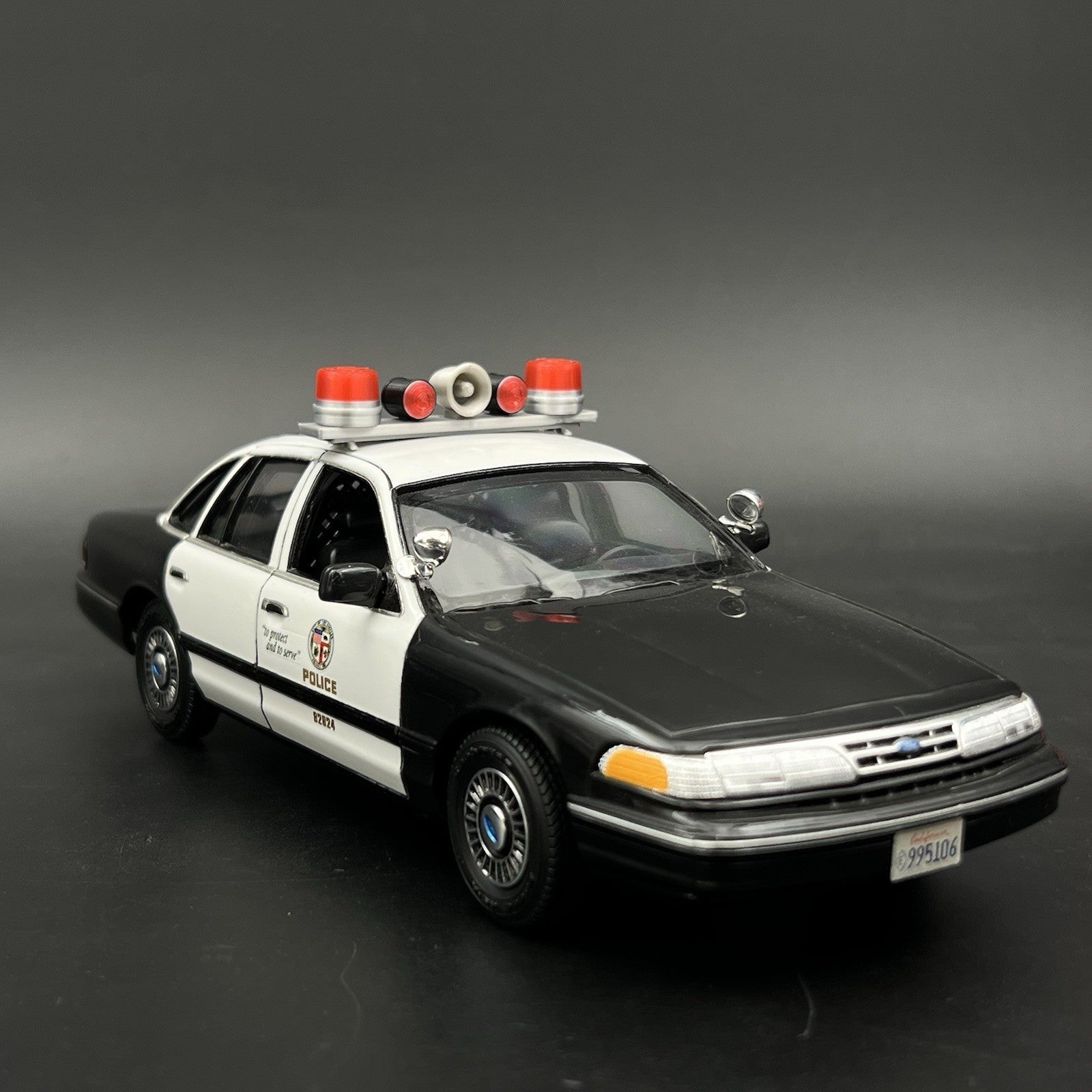 1/24 25 Red Mars Skybolt Beacon Lightbar Siren Speaker Police Sheriff Fire22