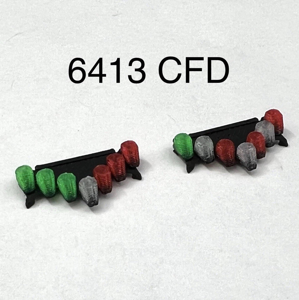 2 Pack 1/64 Chicago Fire CFD Green Red Vector Vision Lightbar SUV Truck Engine0