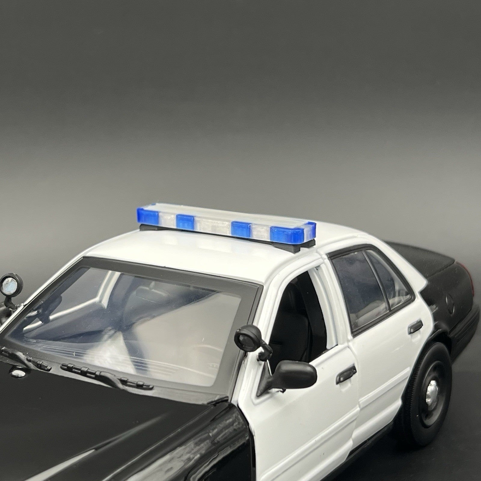 1/18 LED Ready Whelen Edge Maui Hawaii Honolulu Police Lightbar Blue Clear5