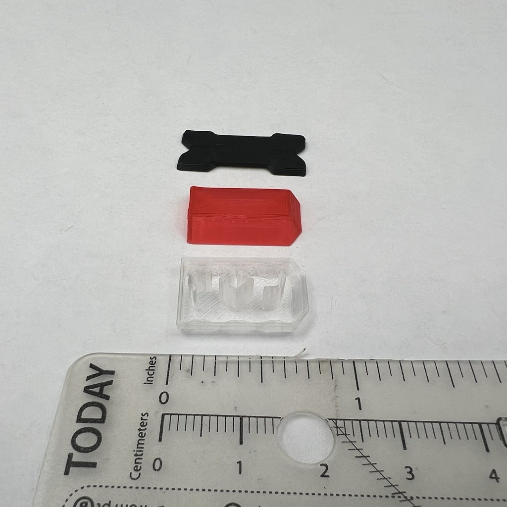 1/24 25 Red Half Code 3 MX7000 Lightbar W/ Internal Lens Police Sheriff Fire2