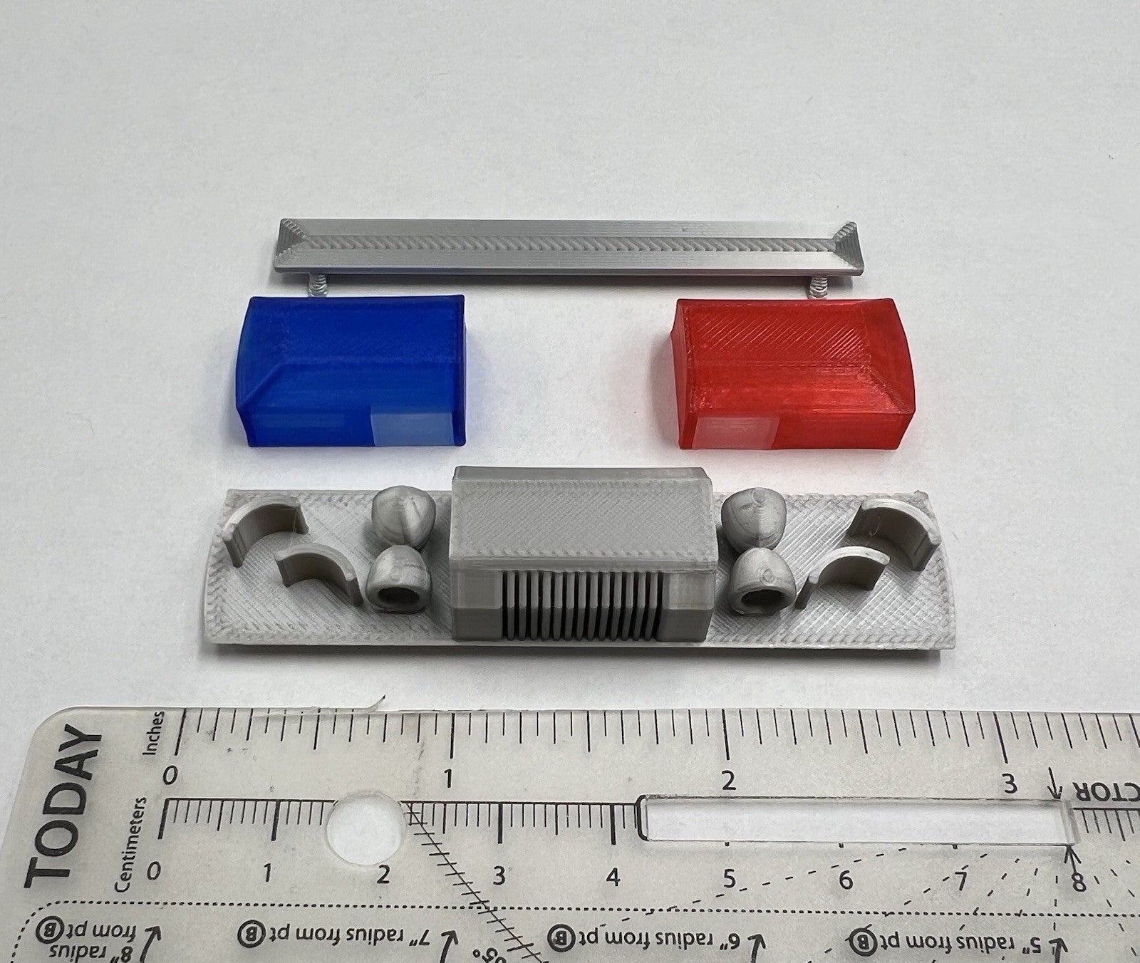 1/18 Blue Red Smith Wesson 8780 8880 8980 Lightbar Police Sheriff Fire2