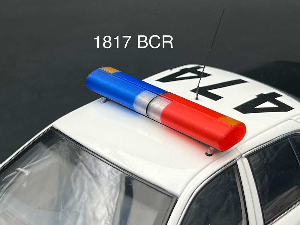1/18 LED Ready AeroDynic Lightbar LAPD Blue Red Clear Amber Police Sheriff0