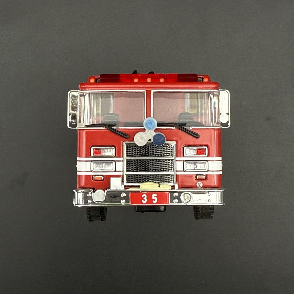 2 Pack 1/64 Roto Ray Blue Clear Navy Light Code 3 Fire Truck Engine Ladder1