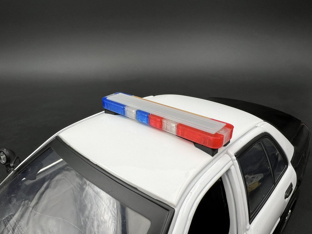 1/18 LED Ready Whelen Edge Lightbar Blue Red Amber Highway Patrol Police Sheriff9
