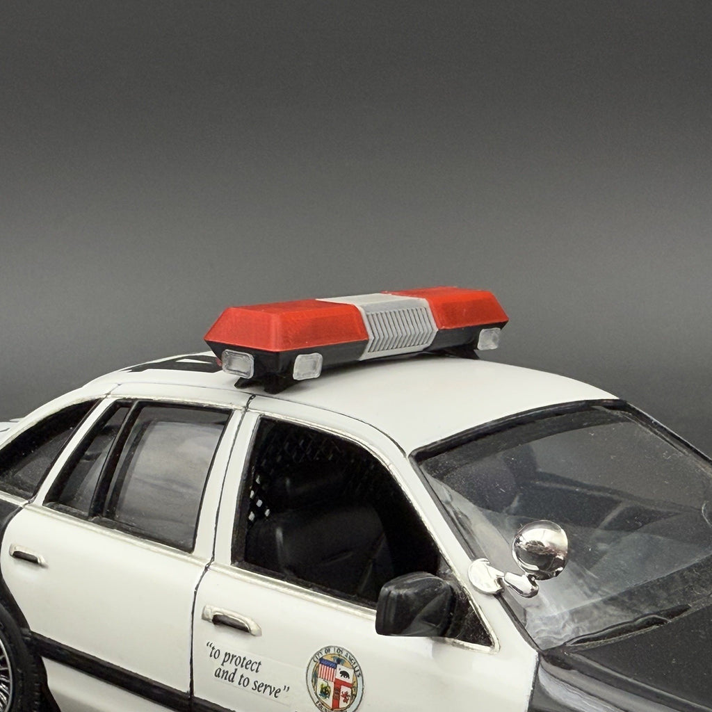 1/24 25 Scale Red Chrome Streethawk Lightbar New York Police Sheriff Fire9