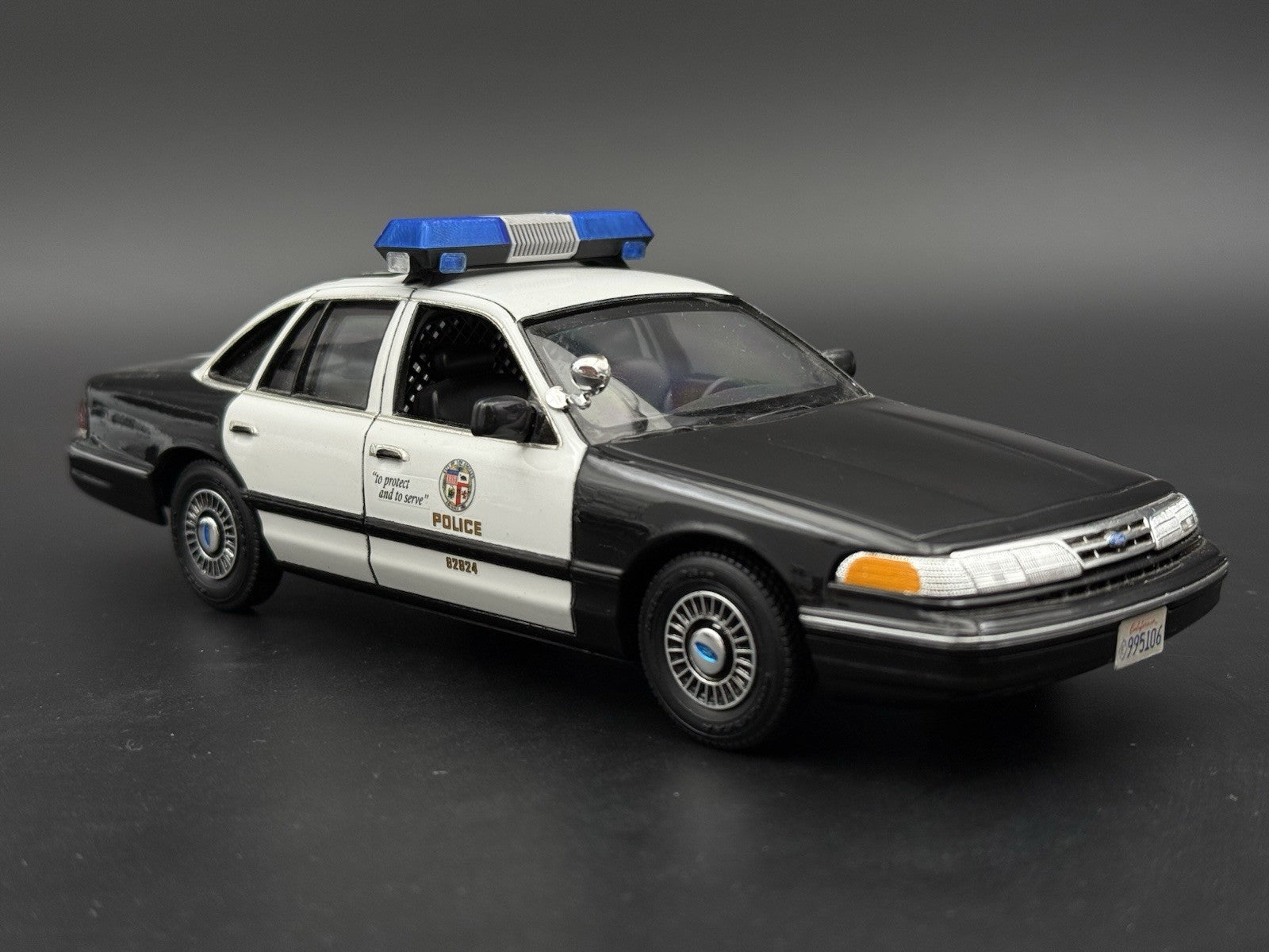 1/24 25 Scale Blue Chrome Streethawk Lightbar Police 24649