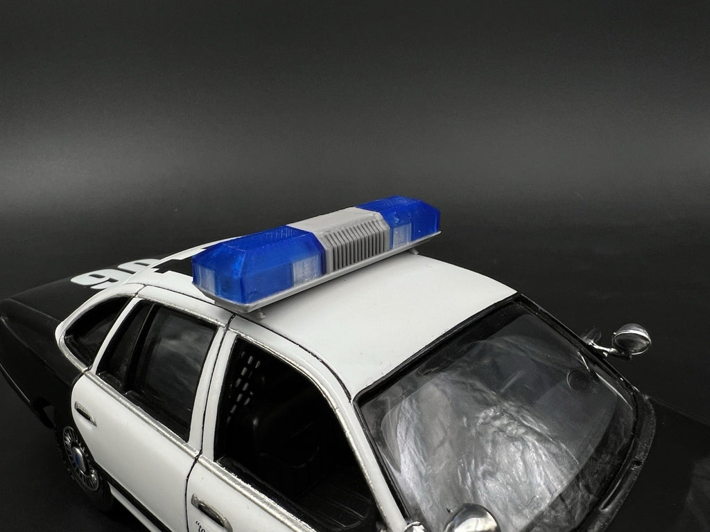 1/24 1/25 Blue Smith Wesson 8780 8880 8980 Lightbar Police Sheriff Fire3