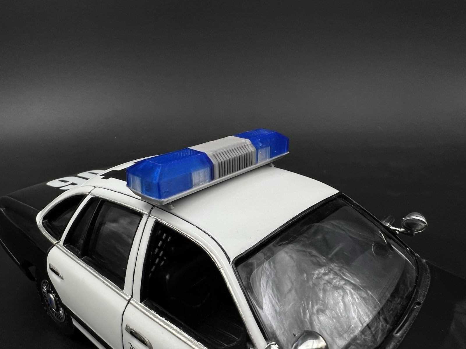 1/24 1/25 Blue Smith Wesson 8780 8880 8980 Lightbar Police Sheriff Fire3