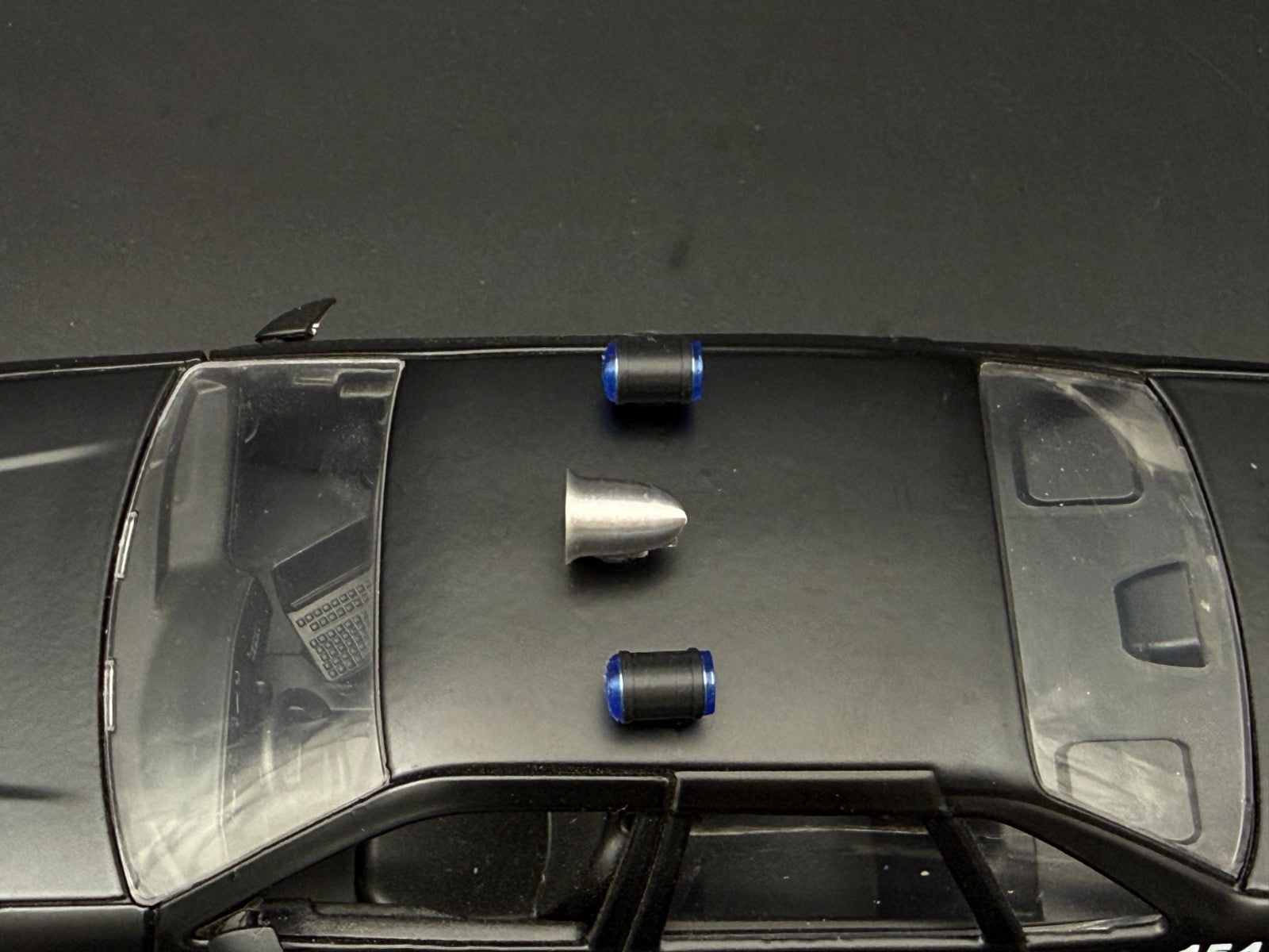 1/24 1/25 Scale Model Blue Can Lights Siren Police 2434B3