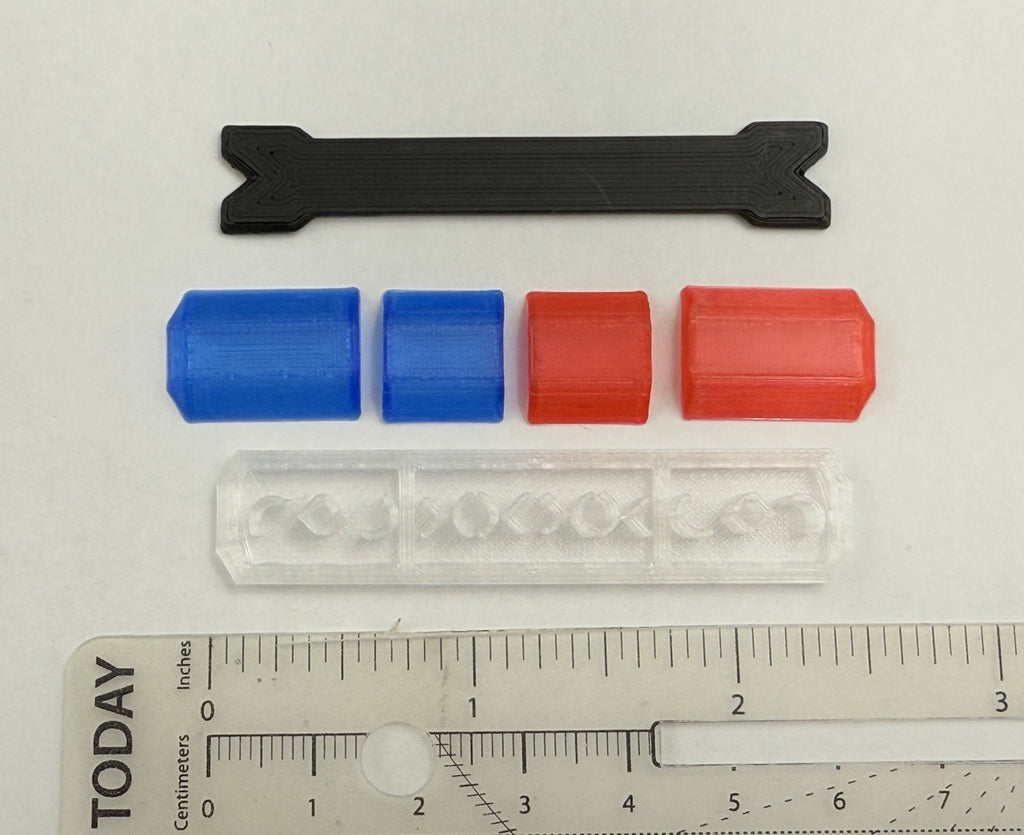 1/24 25 Scale Model Blue Red Code 3 MX7000 XL Lightbar Truck Width 58” 2414XLBR1