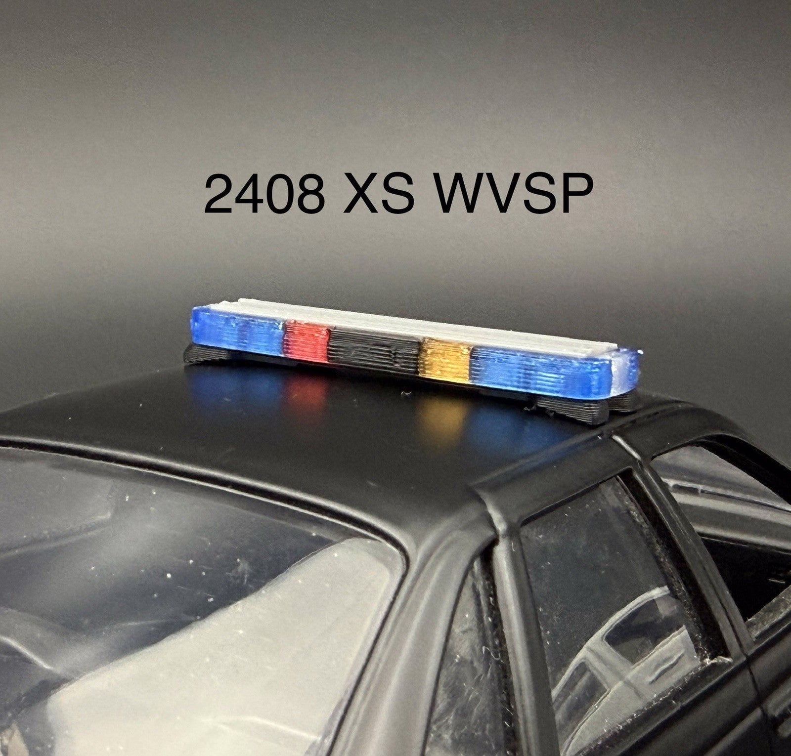 1/24 Short Whelen Edge Blue Lightbar West Virginia State Police WVSP 2408 XS0