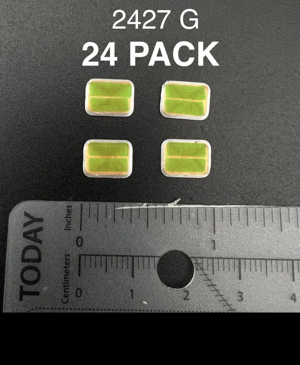 24 Pack 1/24 25 Scale Model Green Whelen 900 Ambulance Warning Lights 2427G0