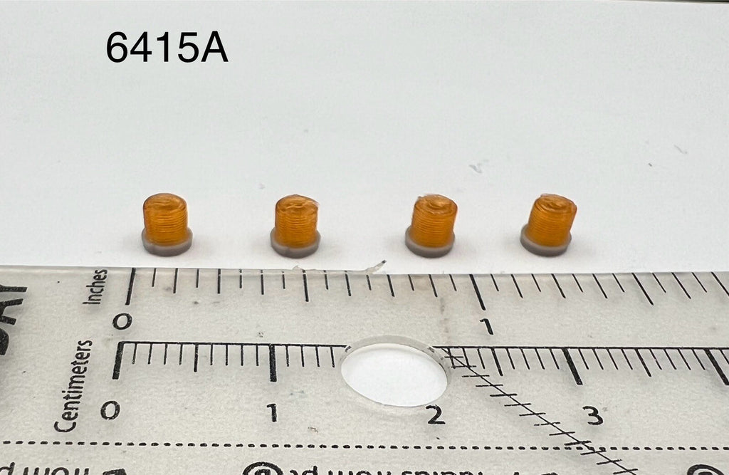 4-Pack 1/64 Scale Model Vintage Amber Beacon Lightbar Construction Tow 6415A0