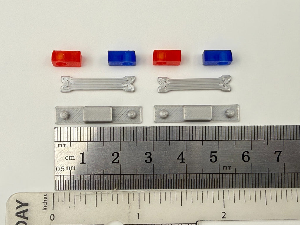 2 Pack 1/50 48 Scale Blue Red California Twinsonic Lightbar Police Fire 5015CA1