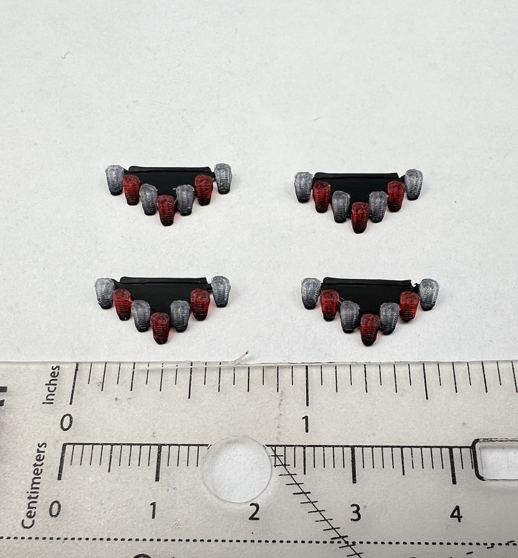 4 Pack 1/87 HO Red Vector Vision Lightbar Post 2008 NYPD New York Police Sheriff1