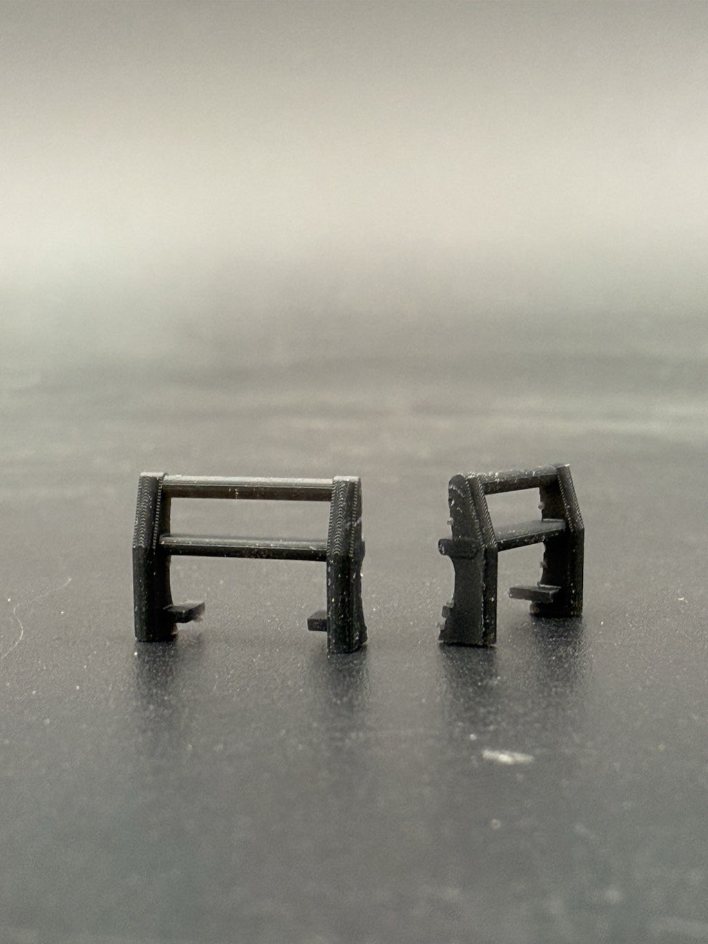 2 PACK 1/64 1990s Push Bumper Pushbar Universal Sedan Crown Vic Police Fire15