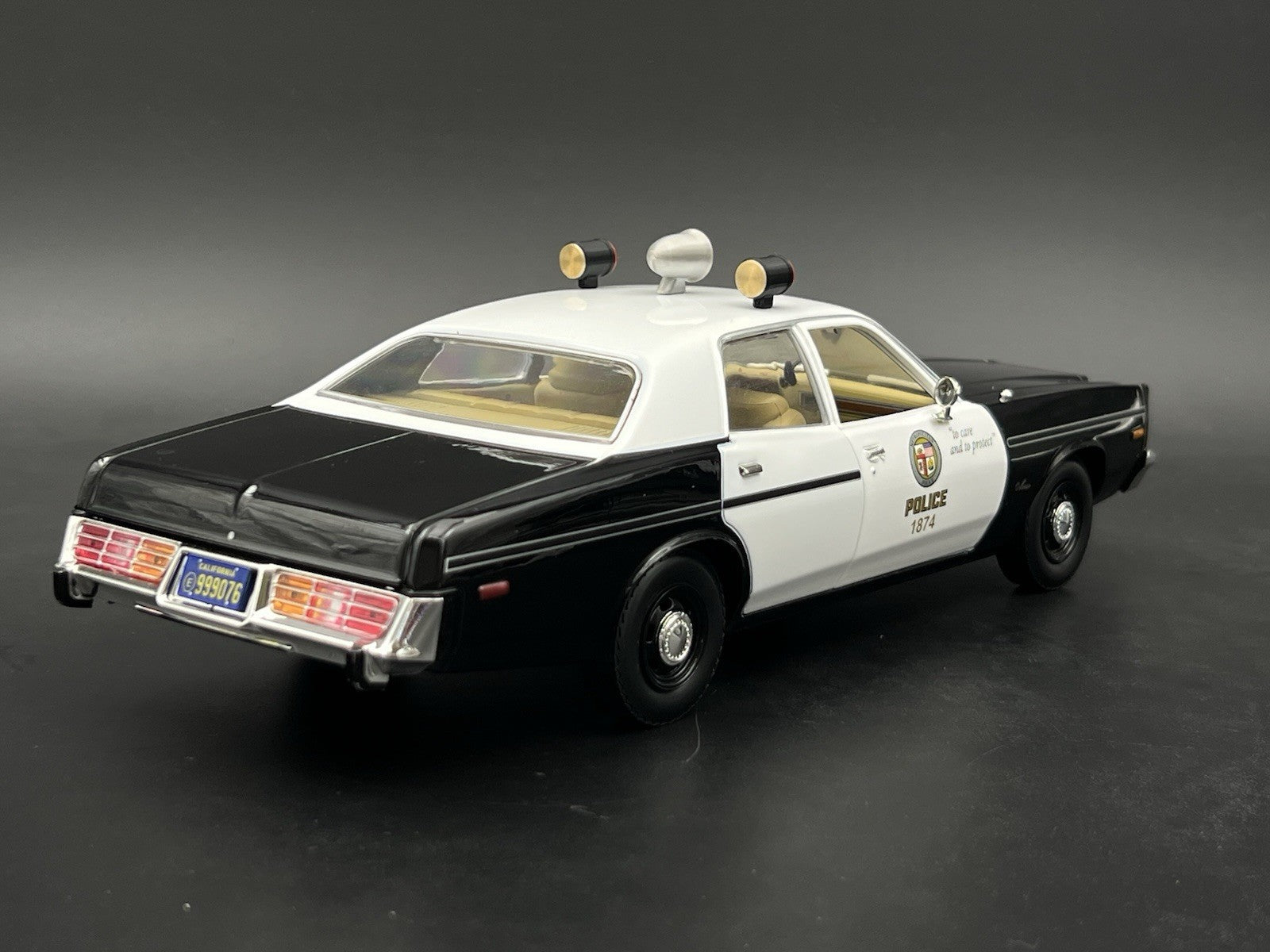 1/18 Scale LAPD Adam 12 Can Lights Siren Trio T2 Los Angeles Police Red Lightbar15