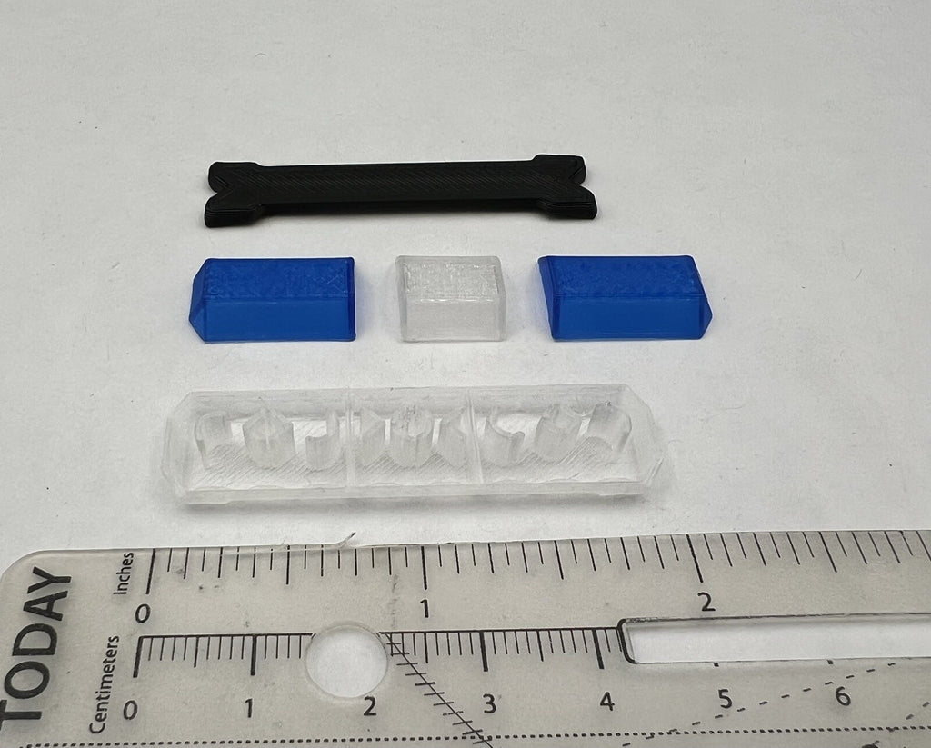 1/24 25 Scale Clear Blue Code 3 MX7000 Lightbar W Internal Lens Police Sheriff1