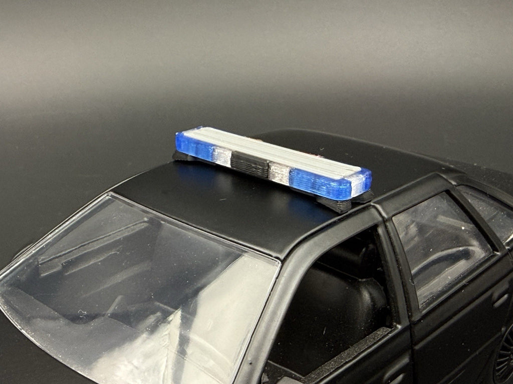 1/24 Short Whelen Edge Blue Lightbar West Virginia State Police WVSP 2408 XS1