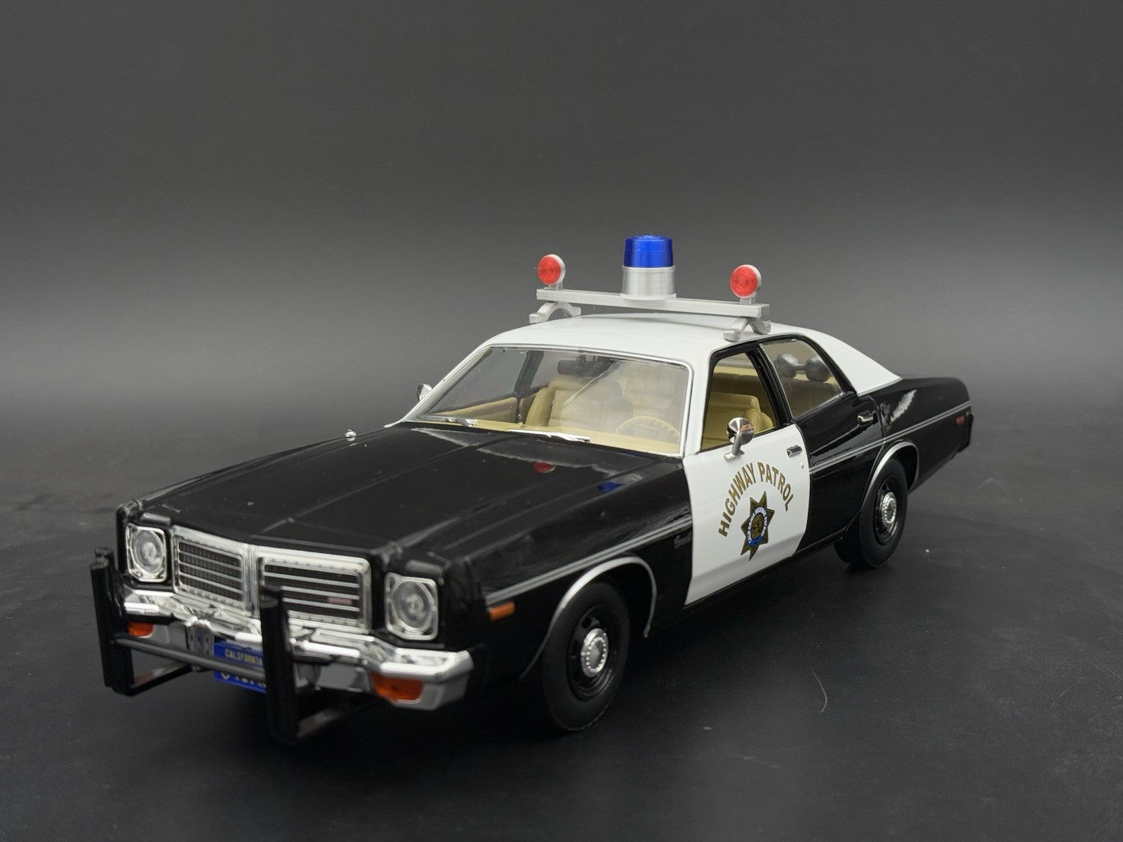 1/18 LED Ready Federal Visibar CJ 184 284 Red Beacon Blue Lollipop Police Light2