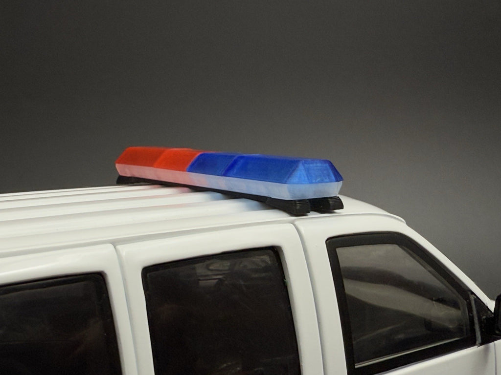 1/24 25 Scale Model Blue Red Code 3 MX7000 XL Lightbar Truck Width 58” 2414XLBR8