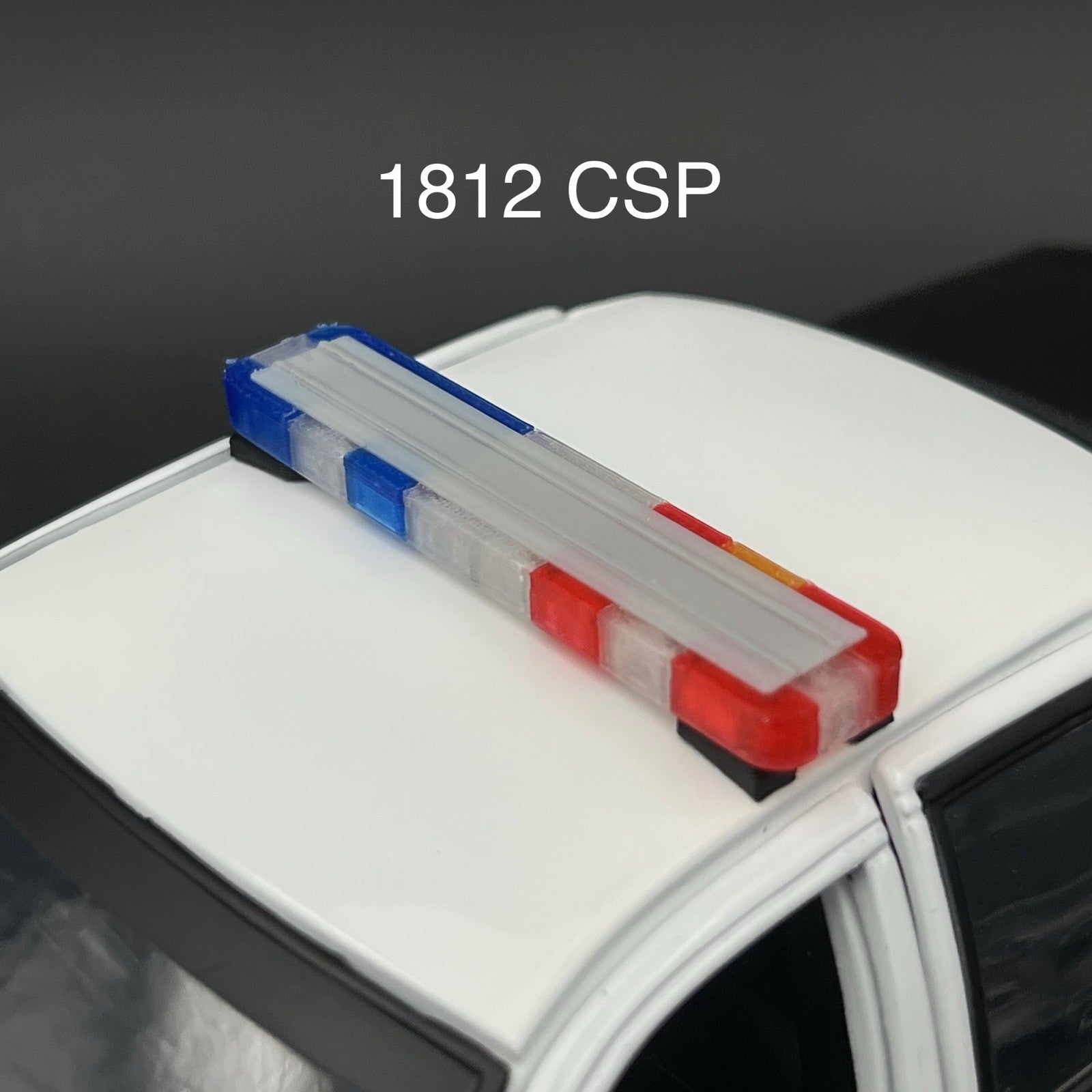 1/18 LED Ready Whelen Edge Connecticut State Police Lightbar Blue Red Amber0