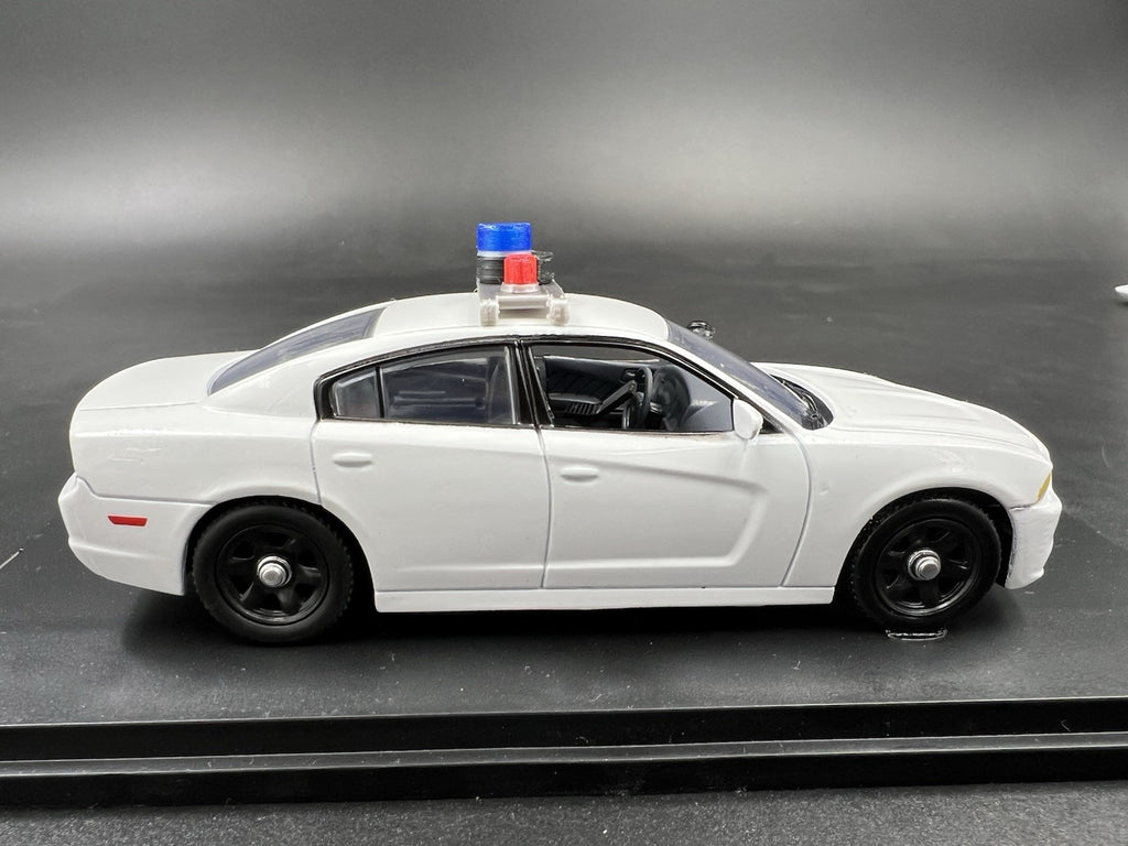 1/43 Vintage Red Beacon Blue Beacon With Siren Speaker Lightbar Police10