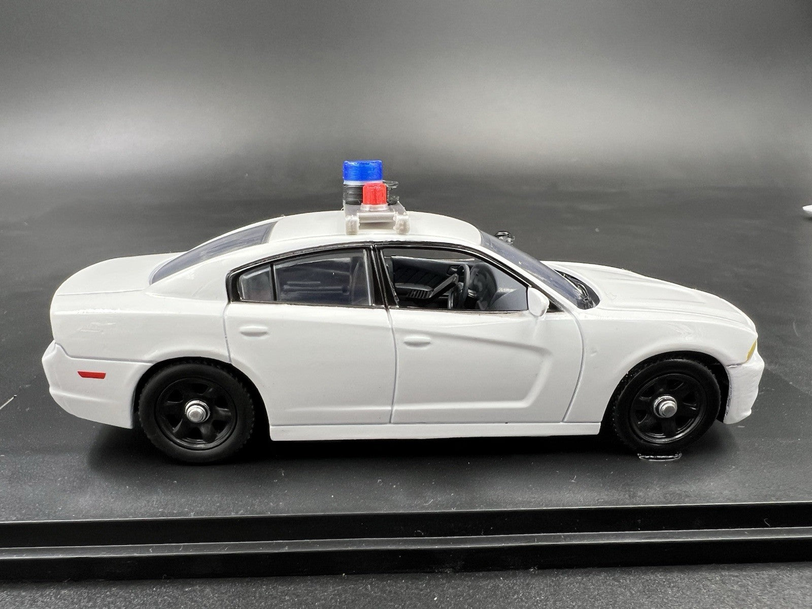 1/43 Vintage Red Beacon Blue Beacon With Siren Speaker Lightbar Police10