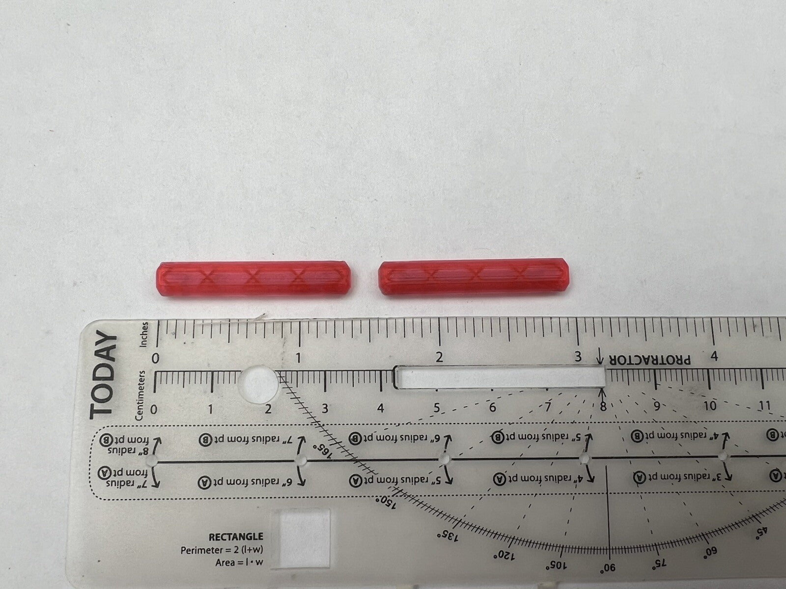 2 Pack 1/50 Red Extra Long Code 3 MX7000 Lightbar Fire Truck TWH WSI First Gear1