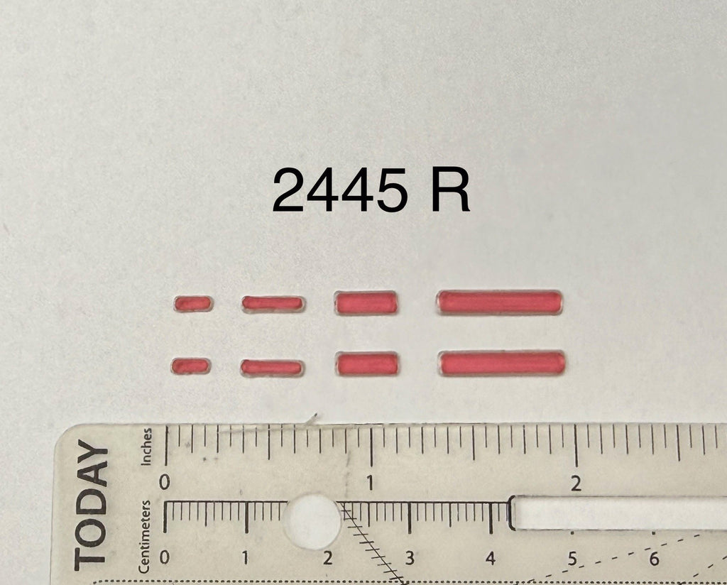8 Pack 1/24 1/25 LED Ready Red Grille Light Pods License Plate Police 2445R0