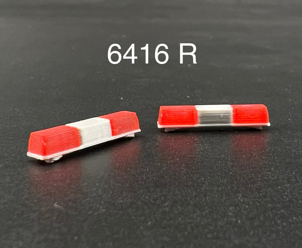 2 Pack 1/64 Red Federal Signal Twinsonic Lightbar Greenlight Police Sheriff Fire0