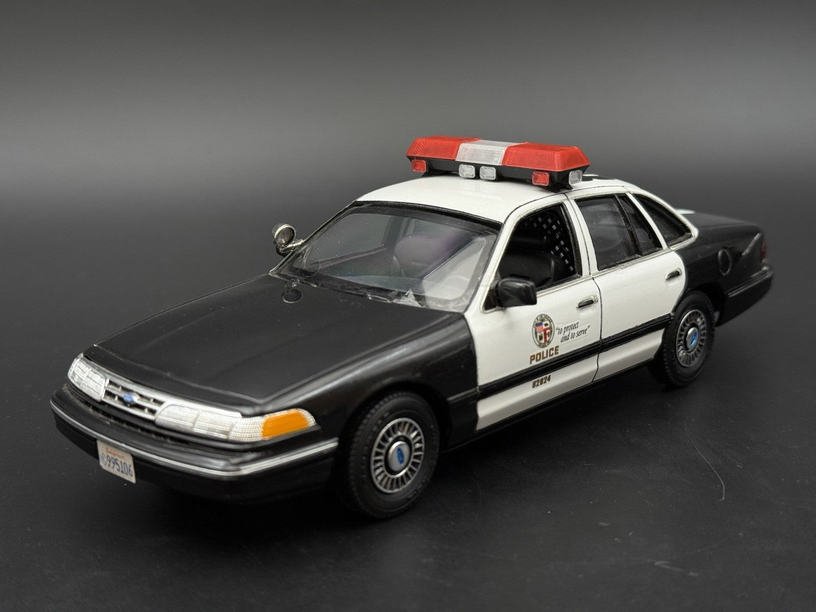1/24 25 Scale Red Streethawk Lightbar New York Police Sheriff Fire 2464RClear3