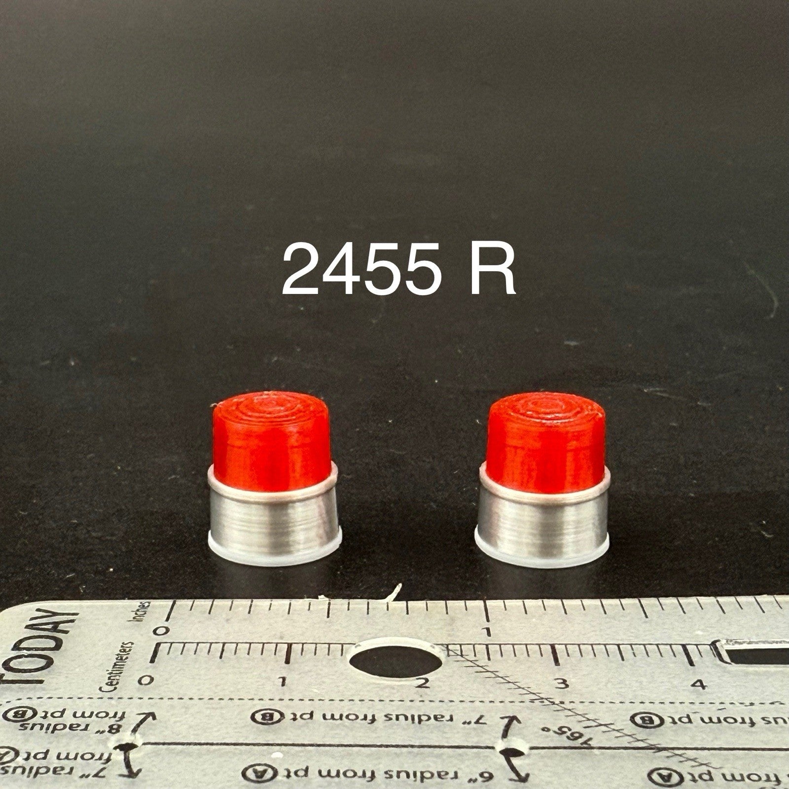 2 Pack 1/24 25 LED Ready Federal CJ 184 284 Beacon Red Police State Trooper 24550
