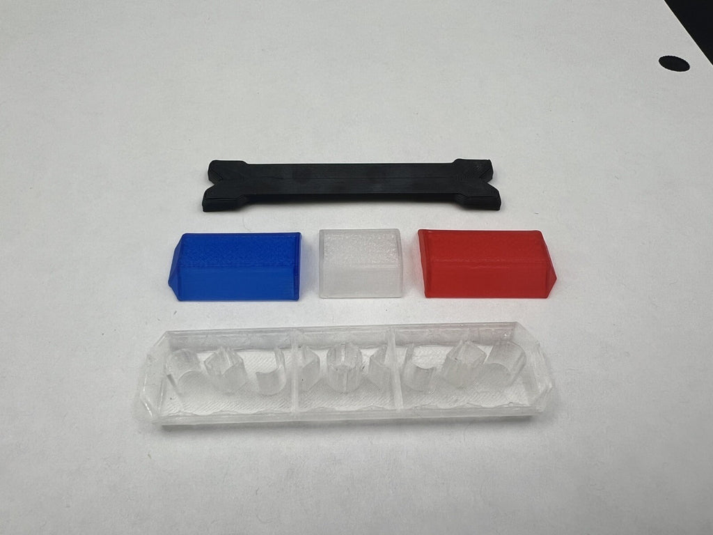 1/18 Scale Blue Clear Red Code 3 MX7000 Lightbar LAPD LASD Sheriff State Police1