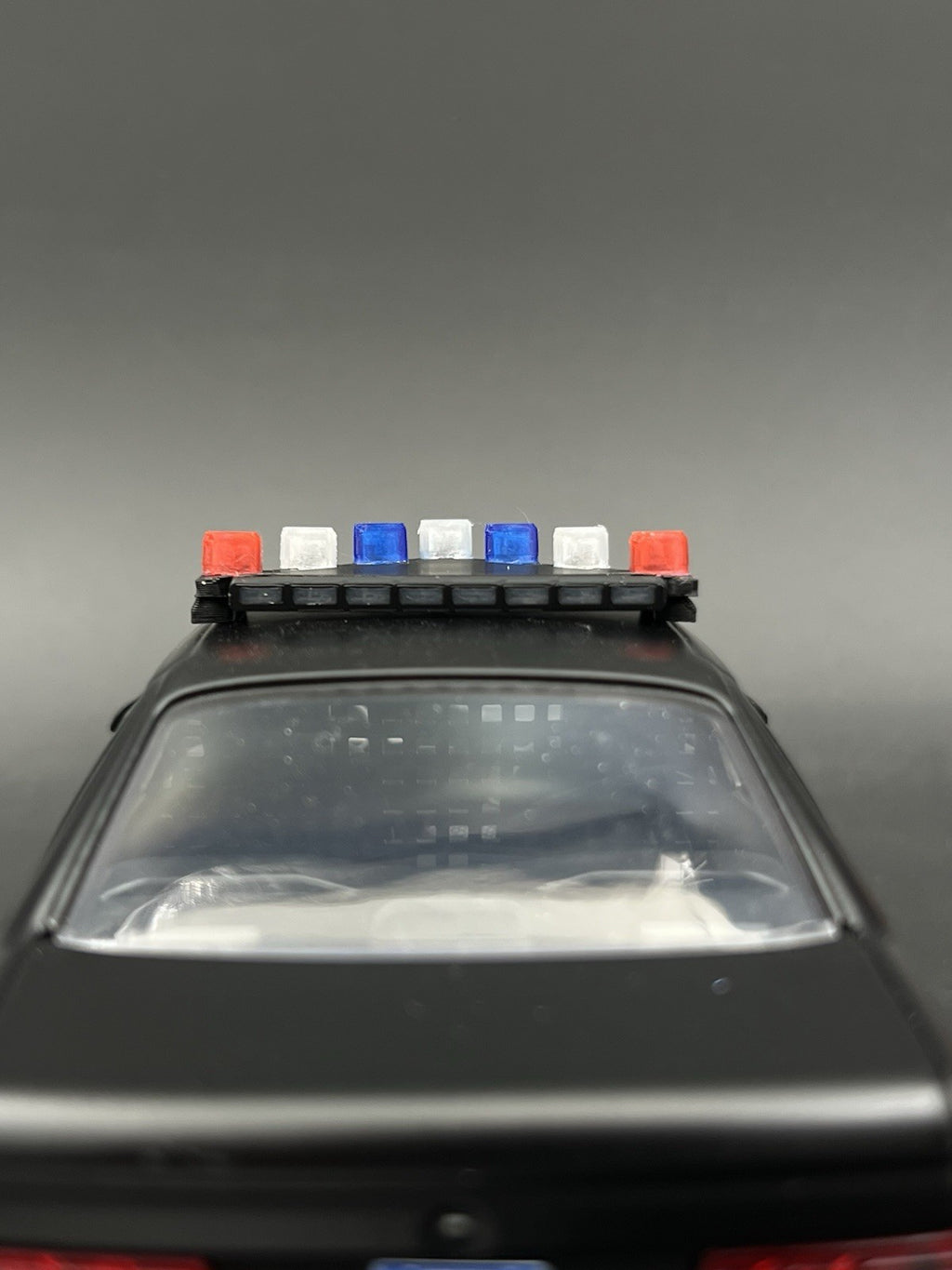 1/24 25 LED Ready Blue Red Federal Signal Vector Vision Lightbar Police LVMPD8