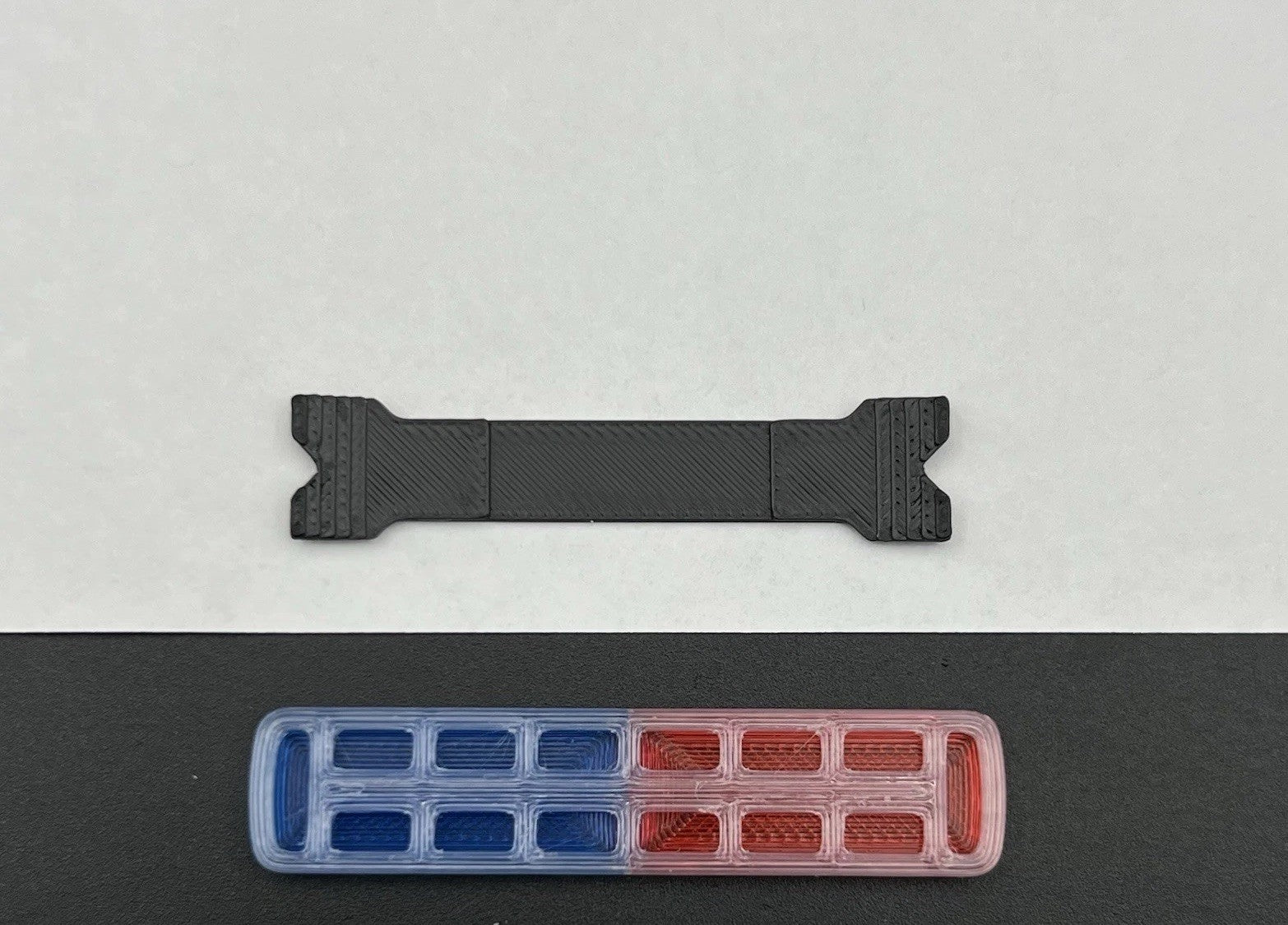 2-Pack 1/43 Scale Model Tahoe Width XL Legend Lightbar Blue Red Police 4340BR2