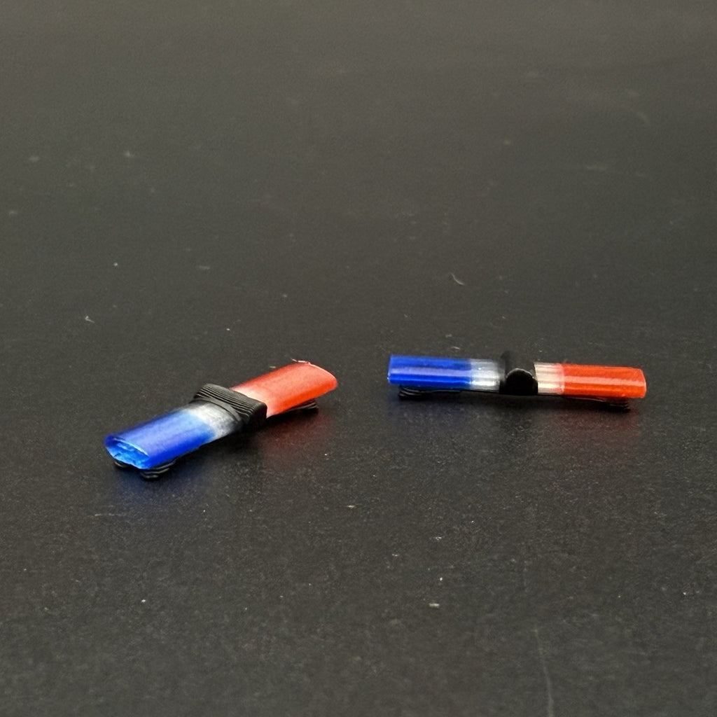 2-Pack 1/64 Scale Model Jetsonic Blue Clear Red Lightbar Police 6424BCR13