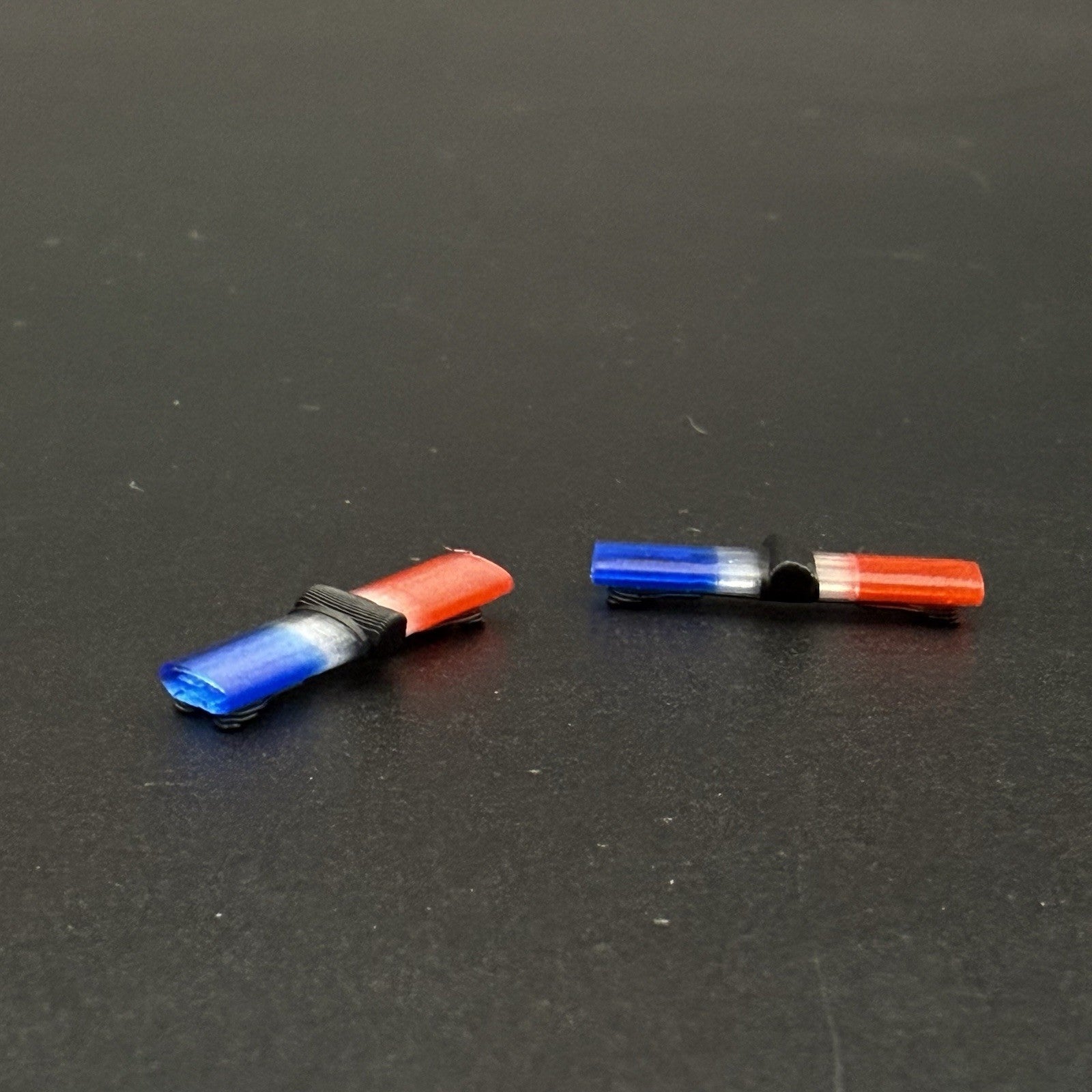 2-Pack 1/64 Scale Model Jetsonic Blue Clear Red Lightbar Police 6424BCR13
