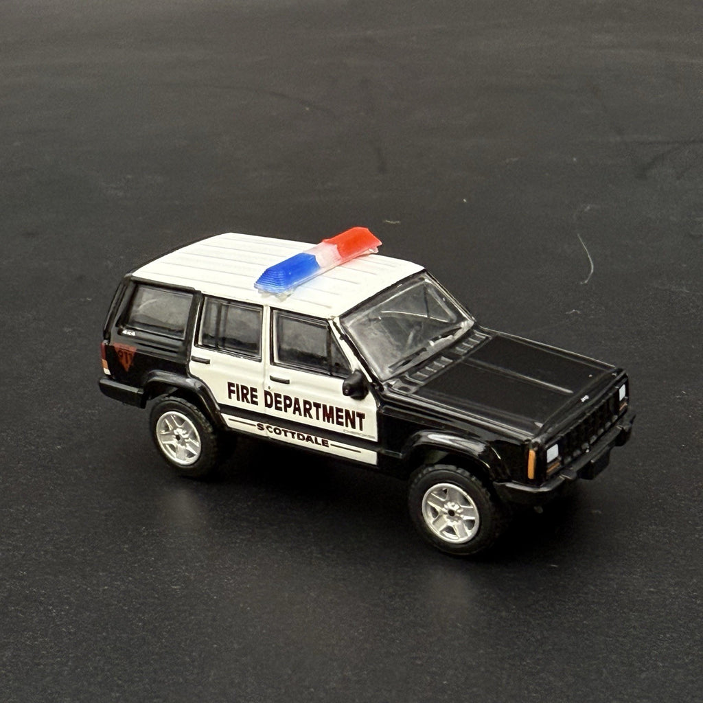 2 Pack 1/64 Code 3 LP6000 Clear + Blue Red Lightbar Greenlight Police Fire SUV8
