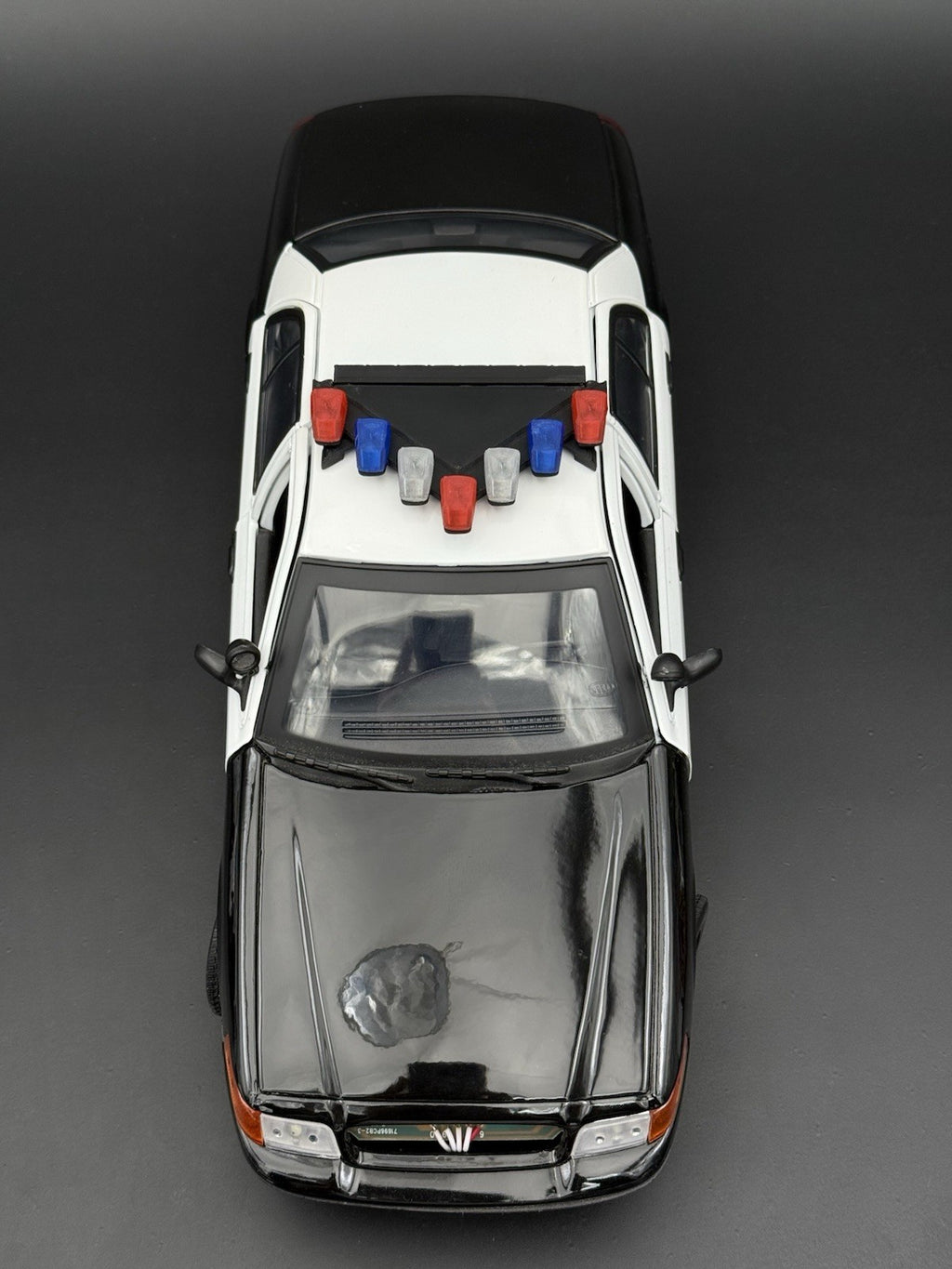 1/18 Scale Model LED Ready CHP PSP Federal Vector Lightbar Police Car 1837 BR36