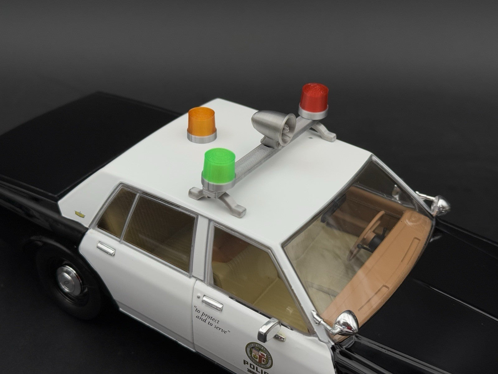 1/18 LED Ready Federal Red Amber Green Twin Beacon Ray Speaker Lightbar Visibar4