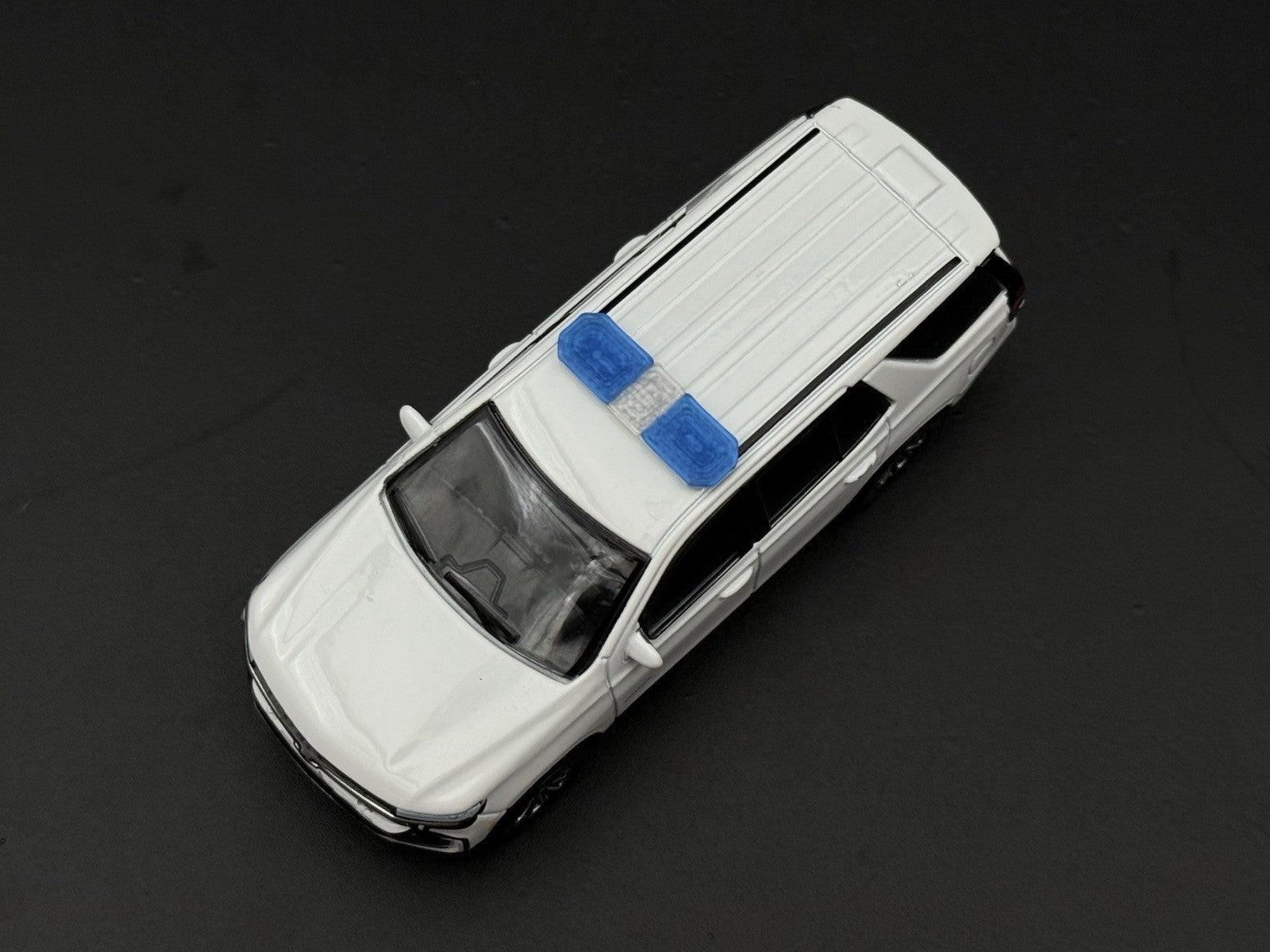 2 Pack 1/64 Scale Model Blue Clear Code 3 Defender Lightbar Police 6408BC6
